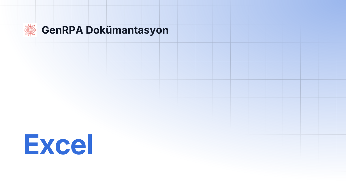 Excel genrpa dok mantasyon